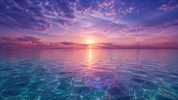 Océan calme et horizon marin utilisés comme ambiance immersive pendant une séance de flottaison.